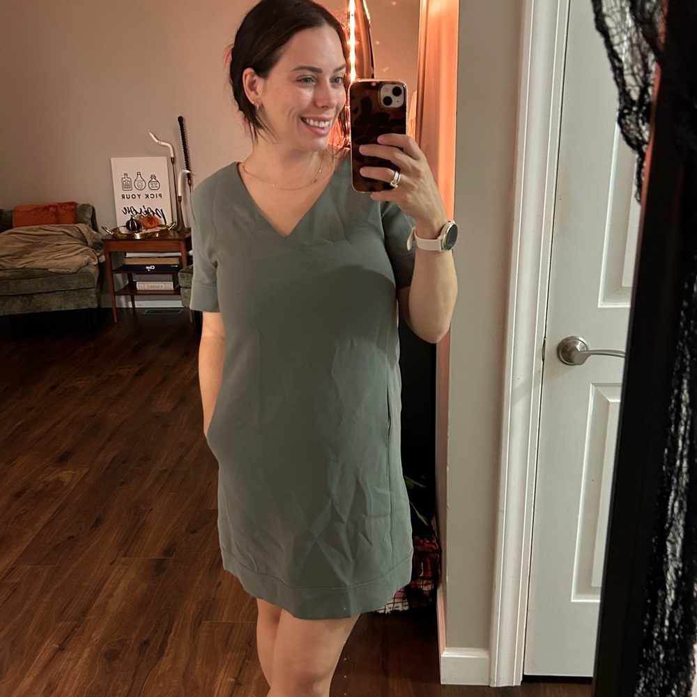 Green Theory shift dress